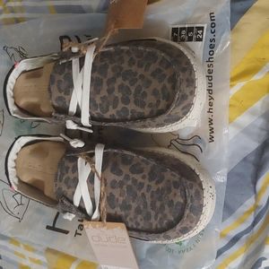 Hey dude Wendy jungle brown size 7 brand new with tags.